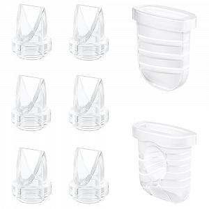 Клапан "Утиный клюв" 6 шт. и Силиконовая мембрана 2 шт. для Lansinoh Discreet Duo, eufy E10 S1 S1 Pro, NCVI Nuliie Nicegreen Life S32, аксессуары для замены - Фото 1