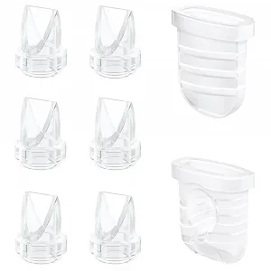 Клапан "Качиний дзьоб" 6 шт. та Силіконова мембрана 2 шт. для Lansinoh Discreet Duo, eufy E10 S1 S1 Pro, NCVI Nuliie Nicegreen Life S32, аксесуари для заміни - Фото 1