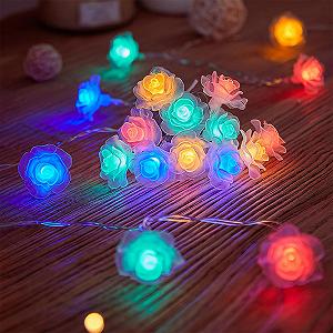 Гирлянда ENLACE Роза, 3 м, 20 LED, Разноцветный - Фото 1