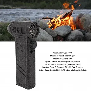 Акумуляторний повітродувка  300000 RPM 16000 mAh з плавним регулюванням synthetic.ua - Фото 1