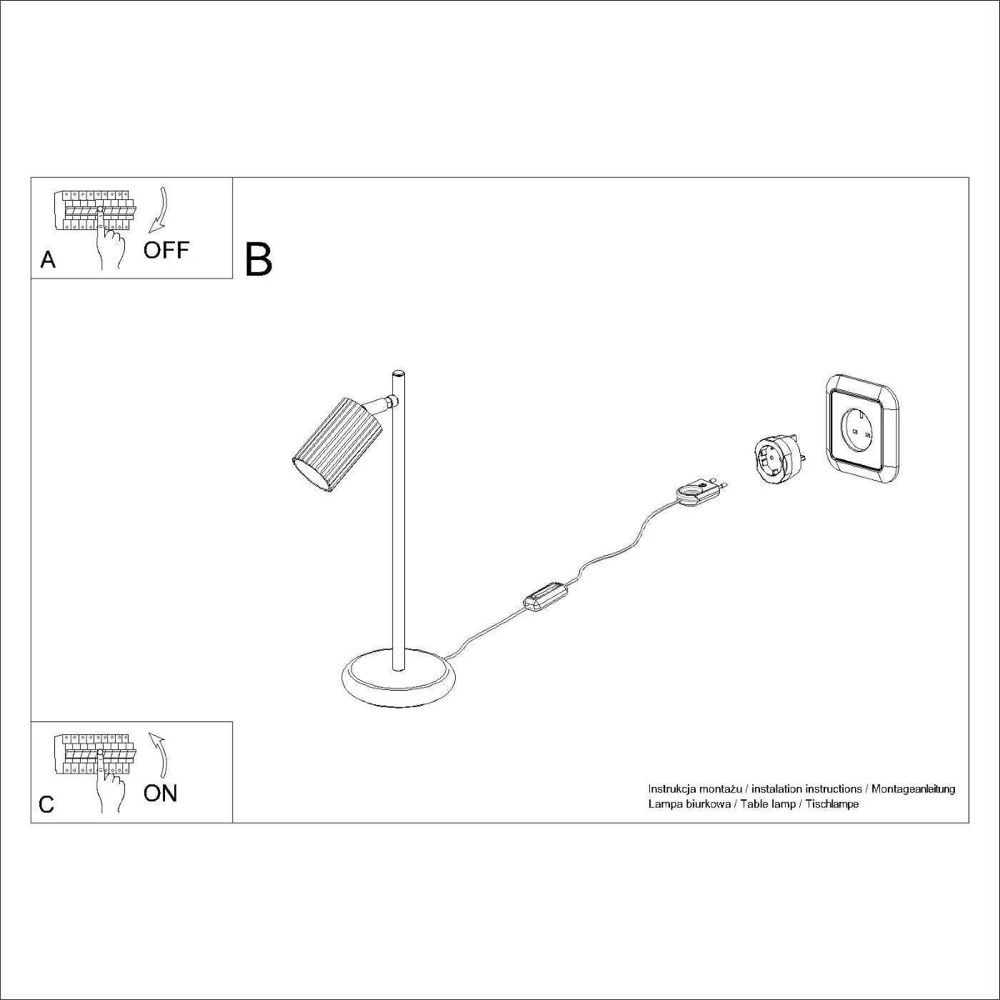 Настільна лампа SOLLUX lighting GLOOW Алюмінієва LED 3000 K 14.5 x 19.5 x 43 см Чорний, фото №5