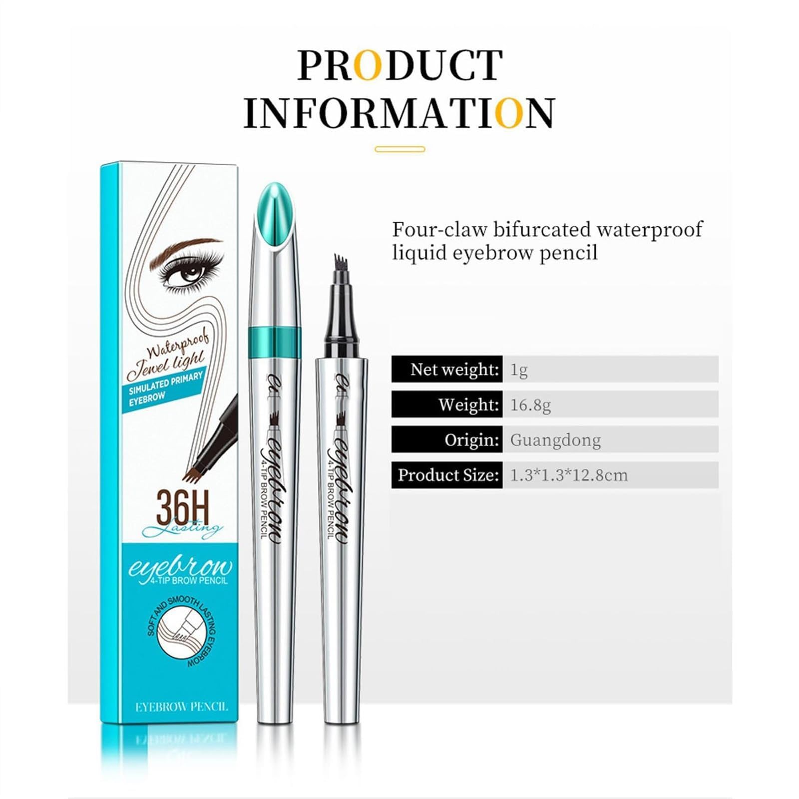 Олівець для брів Wasserdichter 3D 5шт, фото №7 Олівець для брів Wasserdichter 3D 5шт, фото №7