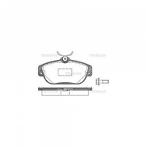 Комплект гальмівних колодок, дискове гальмо TRISCAN 8110 27002 для VOLVO передня вісь - Фото 1