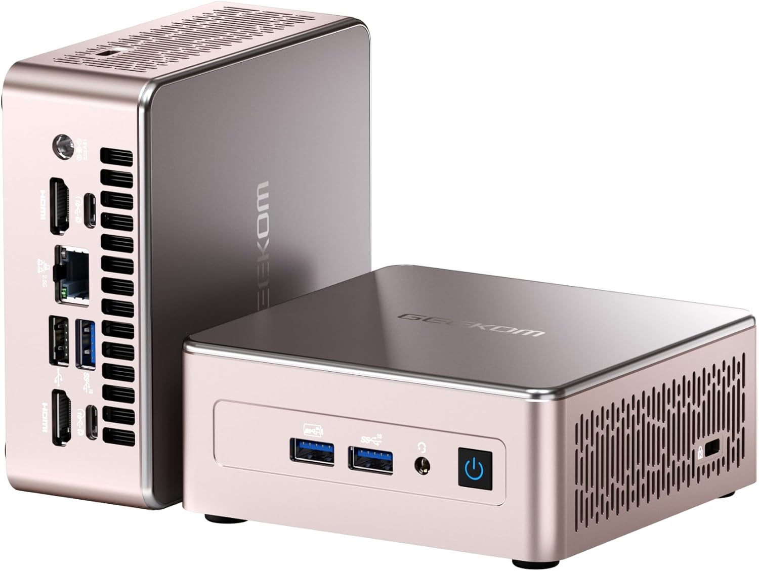 Міні ПК GEEKOM A5 / AMD Ryzen 7 5825U / RAM 16GB / SSD 512GB / 2 х HDMI / LAN / Wi-Fi 6 / Bluetooth 5.2 / Windows 11 / Gold, фото №1