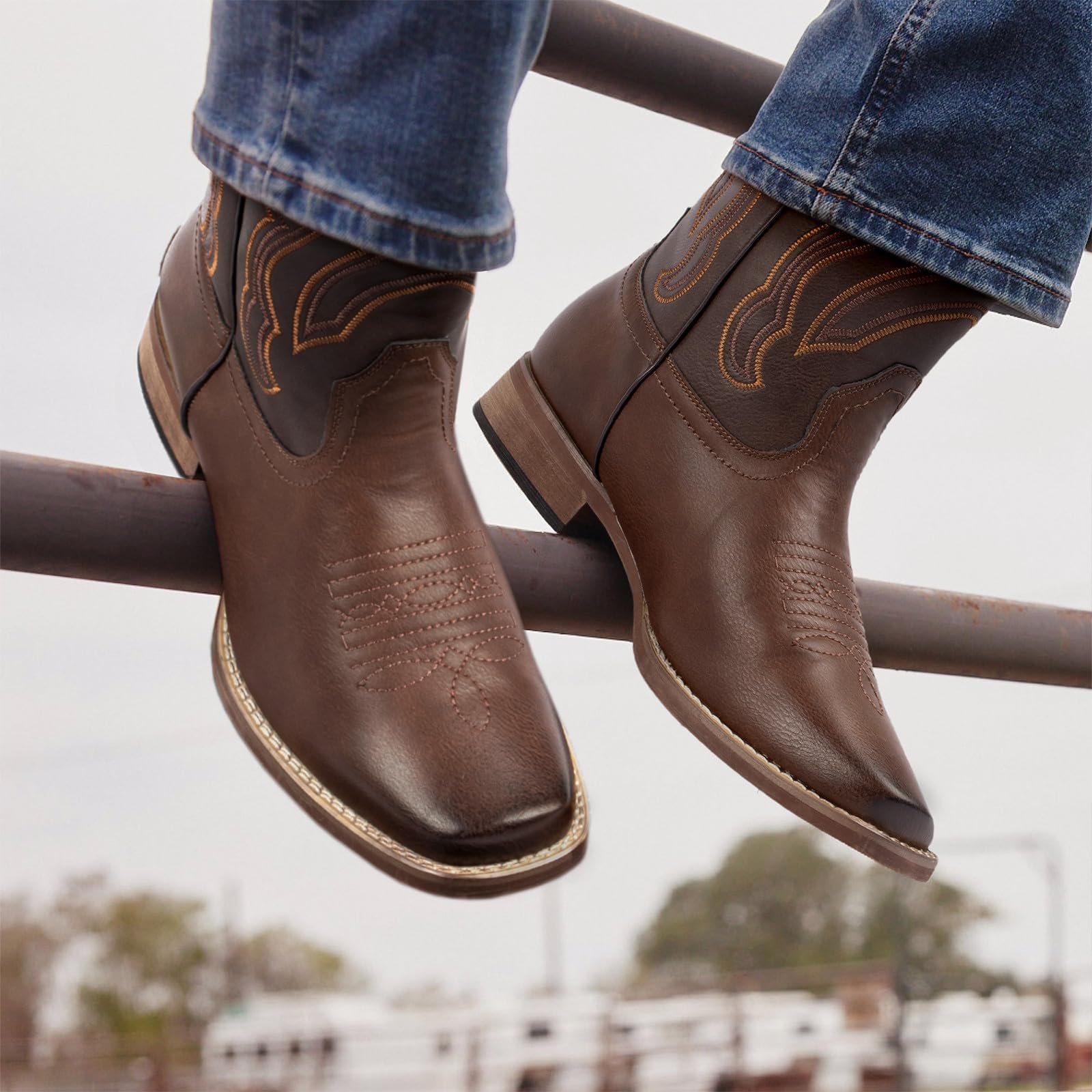 Черевики J's.o.l.e Чоловічі з квадратним носком, фото №7 Черевики J's.o.l.e Чоловічі з квадратним носком, фото №7