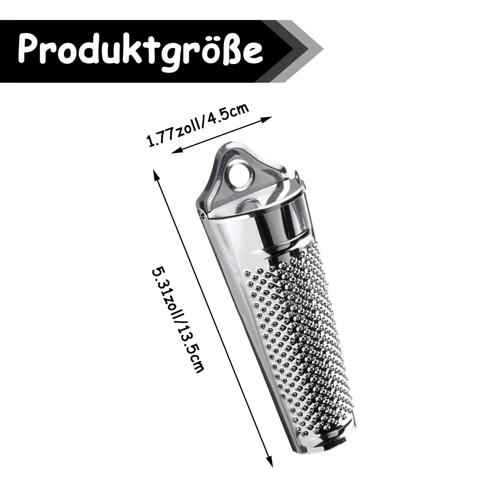 Терка для мускатного горіха з контейнером, Практична, фото №2 Терка для мускатного горіха з контейнером, Практична, фото №2