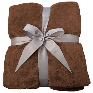 Флісова Покривало Malinsi Коричневий 150 x 200 см synthetic.ua - Фото 1