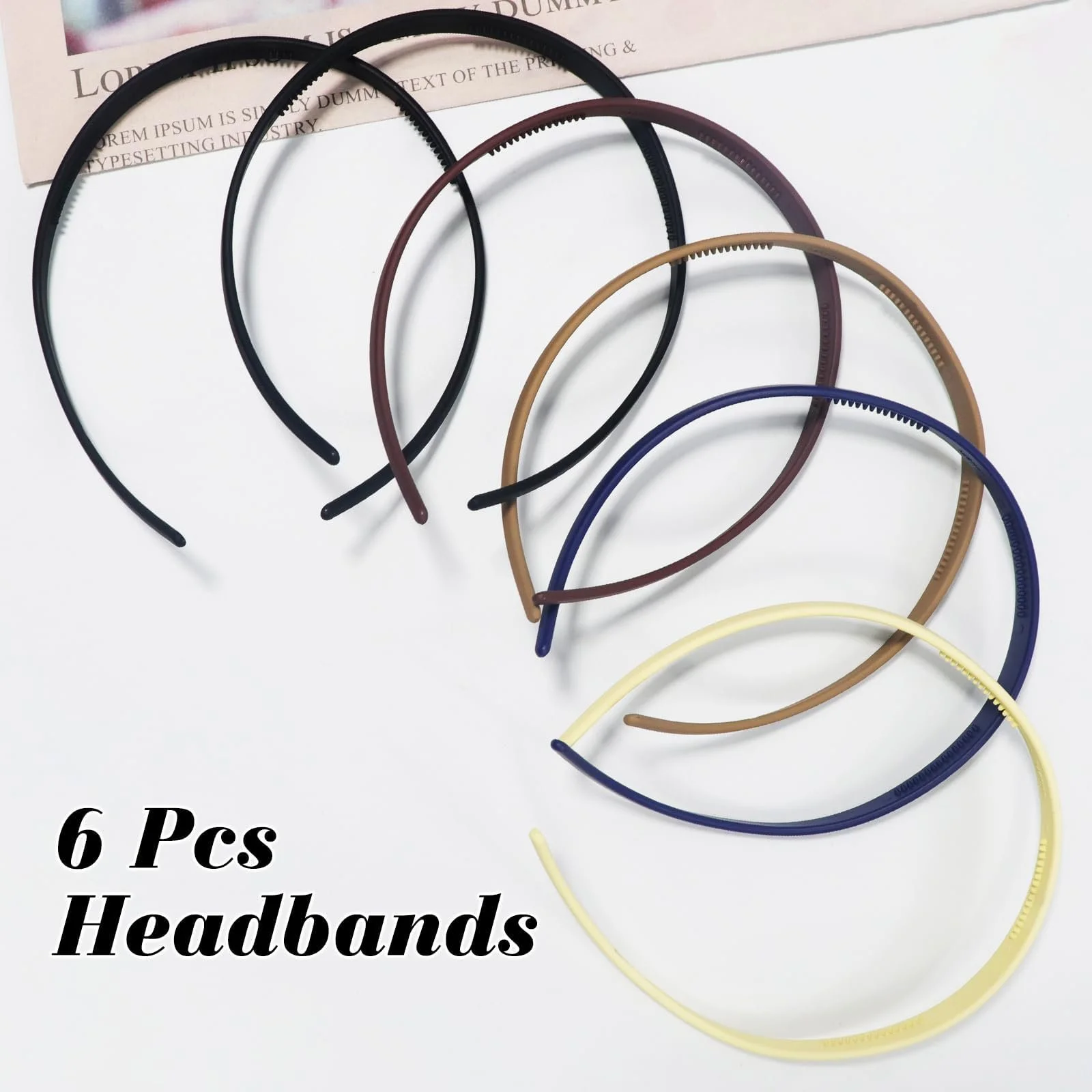 Набор женских обручей для волос 6 шт., фото №5