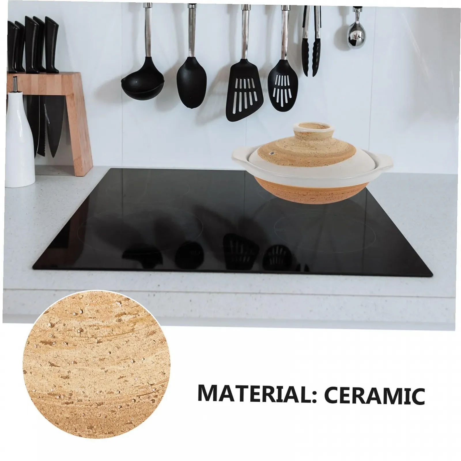 Кастрюля-кокот японская керамическая термостойкая черная, фото №9