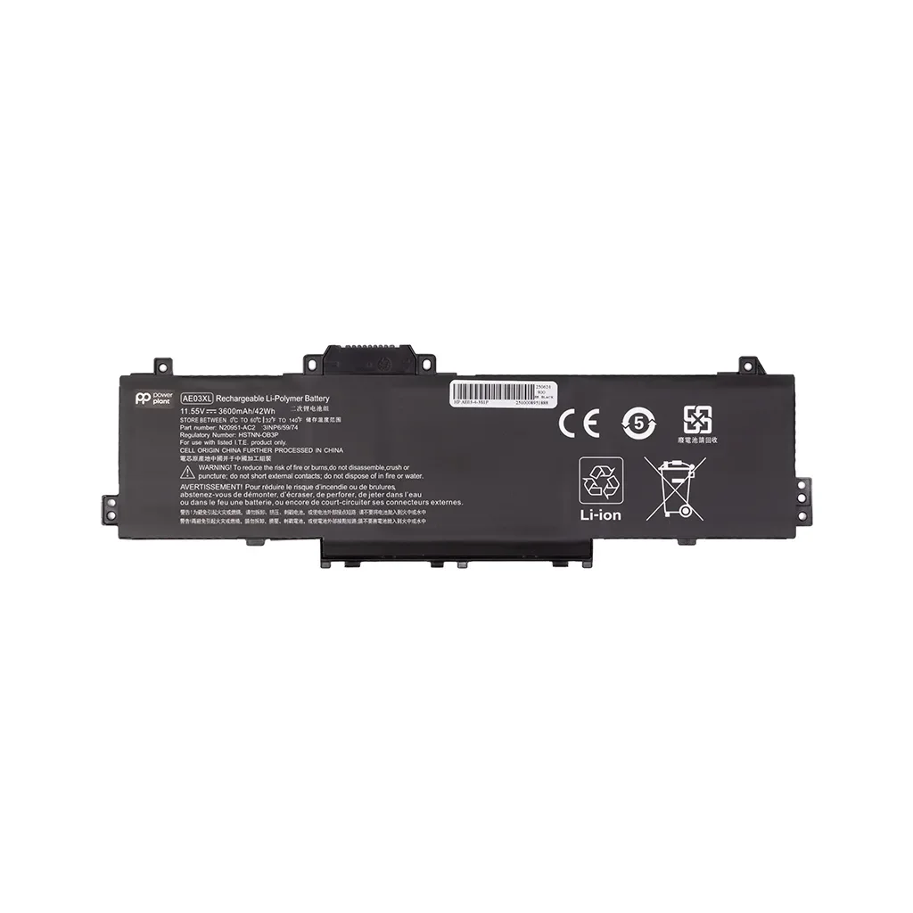 Аккумулятор для ноутбука HP 240 G10 Series (AE03XL) 11.55V 3600mA PowerPlant (NB462506), фото №1
