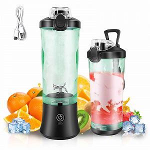 Блендер Smoothie Maker To Go Mini Stand Mixer Portable с 6 лезвиями из нержавеющей стали, с крышкой для путешествий, USB Portable Blender Electric 600 мл бутылка Mixer Shaker Slushy Maker Waterproof - Фото 1