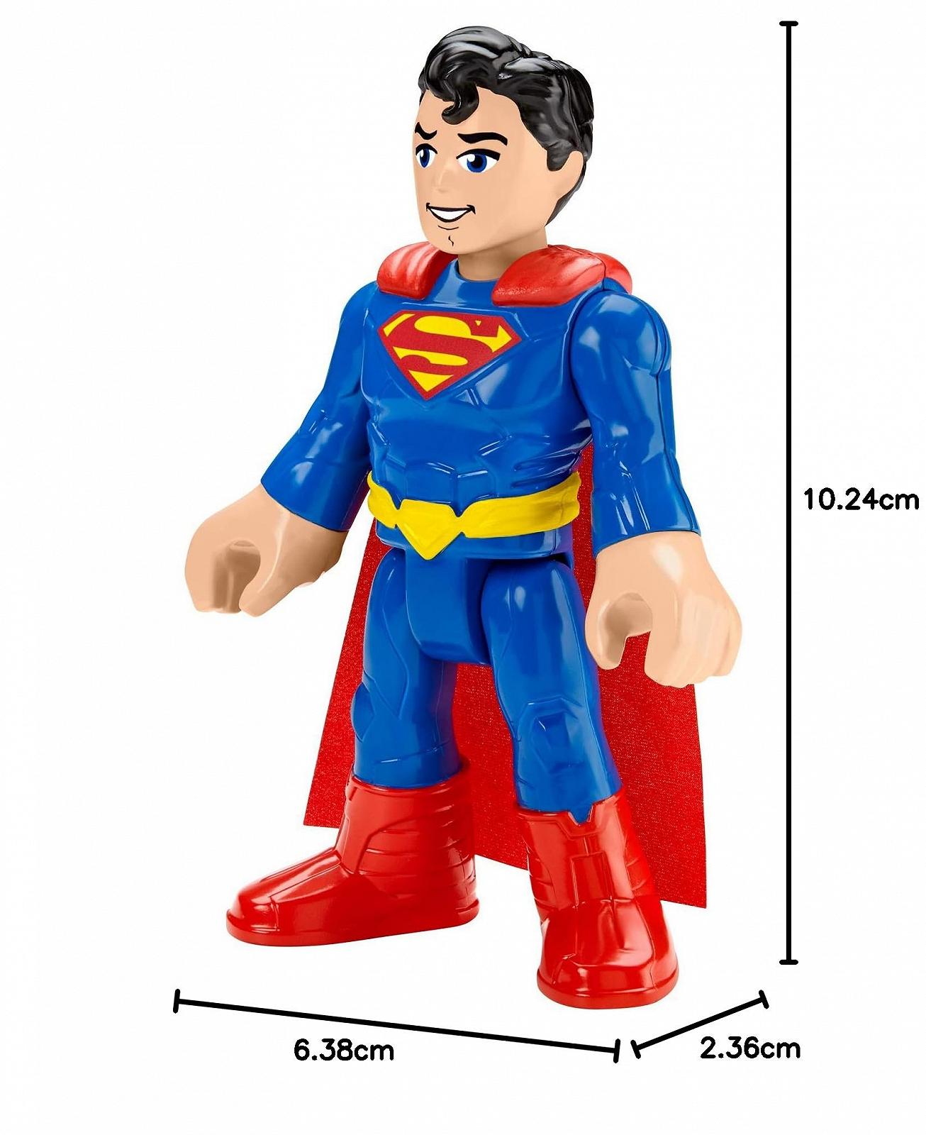 Игрушка-фигурка Imaginext DC Super Friends Superman XL 10 Дюймов Подвижные Части Мягкая Тканевая Накидка для Детей 3 до 8 Лет GPT43, фото №7