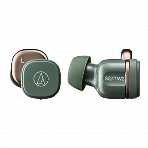 Наушники Audio-Technica ATH SQ1TW2 Беспроводные Вкладыши (Лесной Зелёный) synthetic.ua - Фото 1