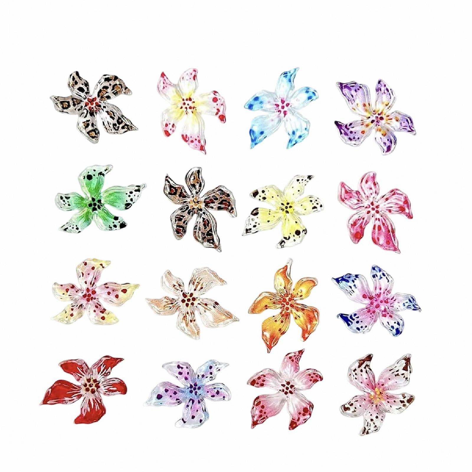 Квіти, каміння та смола, 60 шт, фото №1