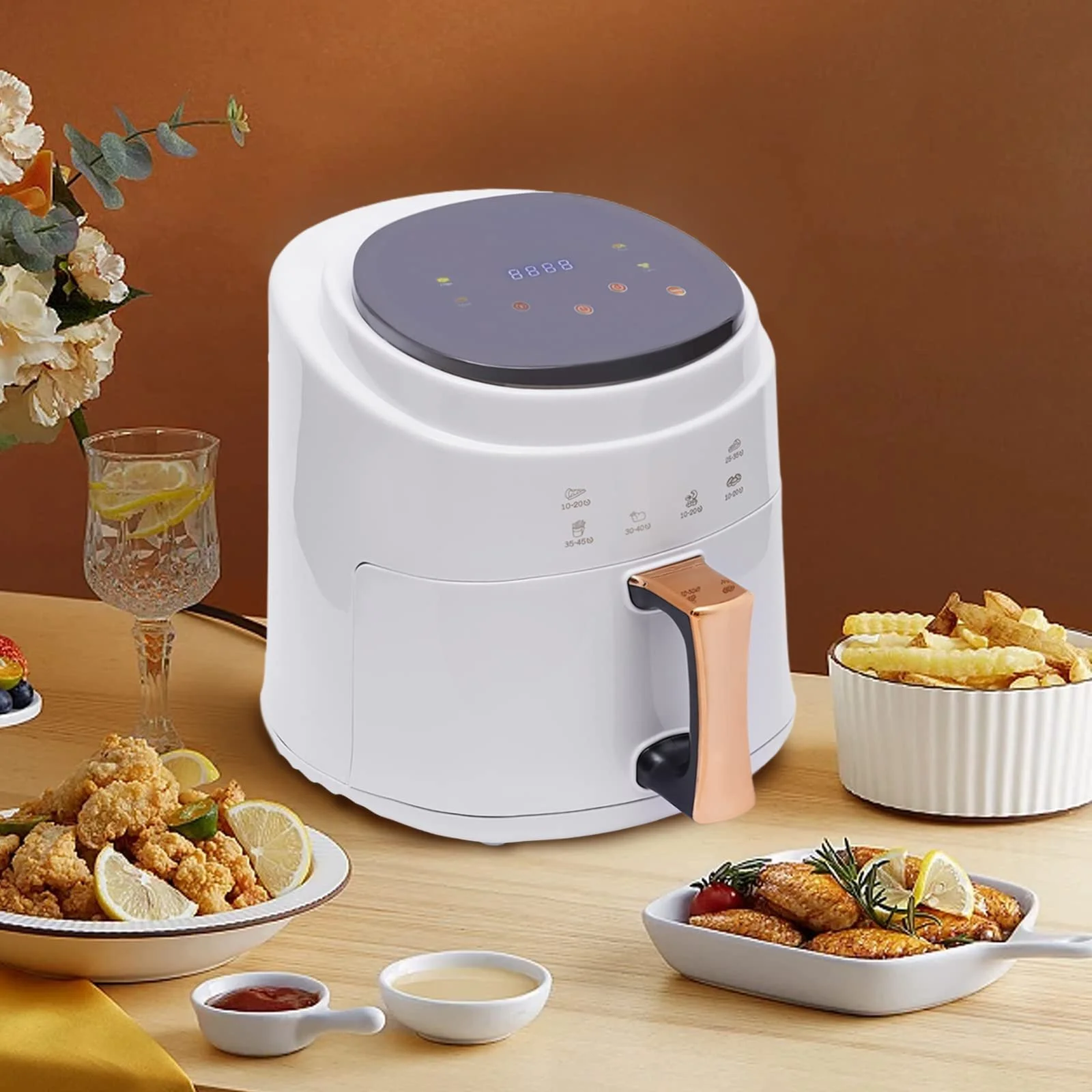 Мультипіч 1600 Вт LED сенсорний екран таймер 0-24 хв 8 л, фото №2 Мультипіч 1600 Вт LED сенсорний екран таймер 0-24 хв 8 л, фото №2