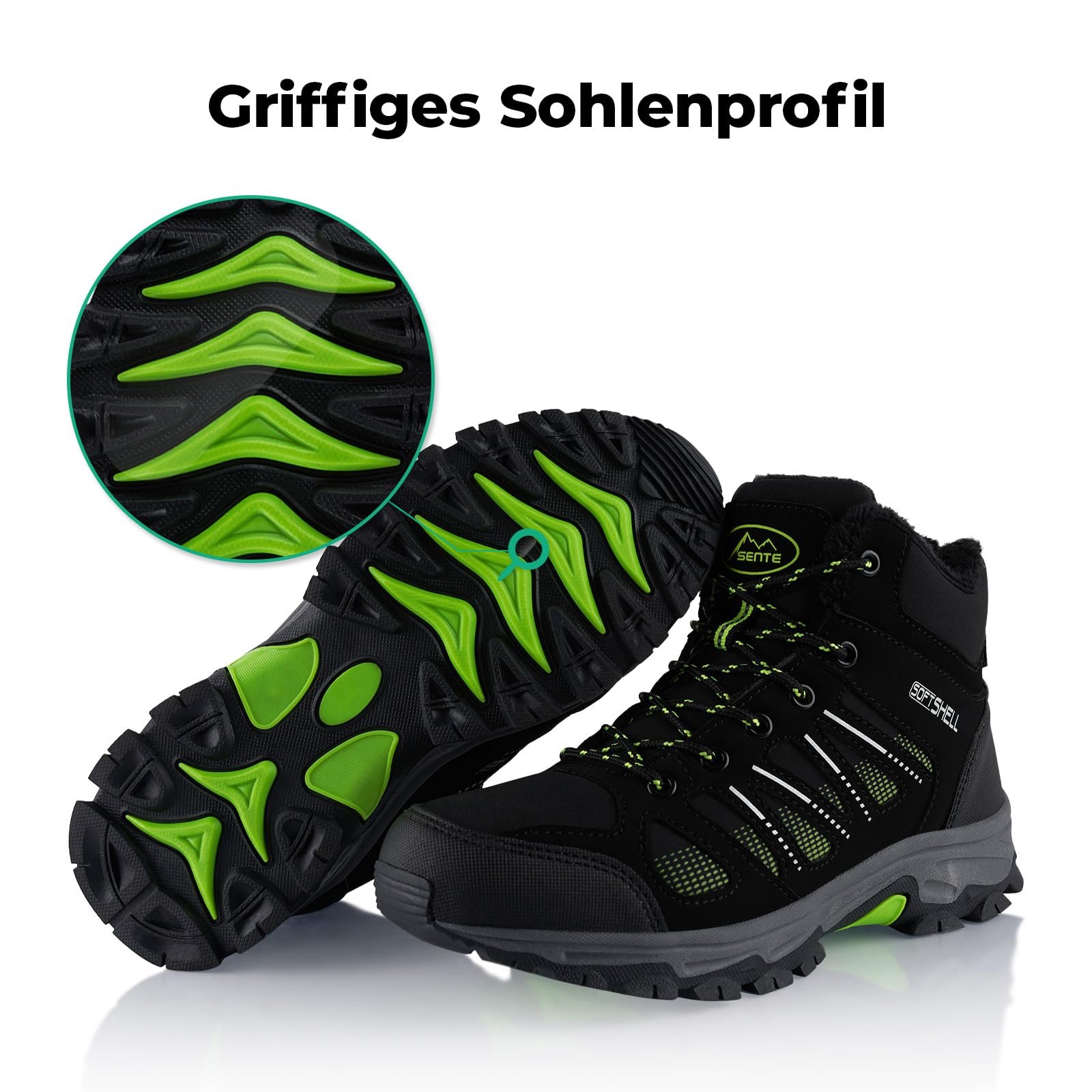 Ботинки Fusskleidung® Унисекс для хайкинга утепленные зимние Softshell, фото №4