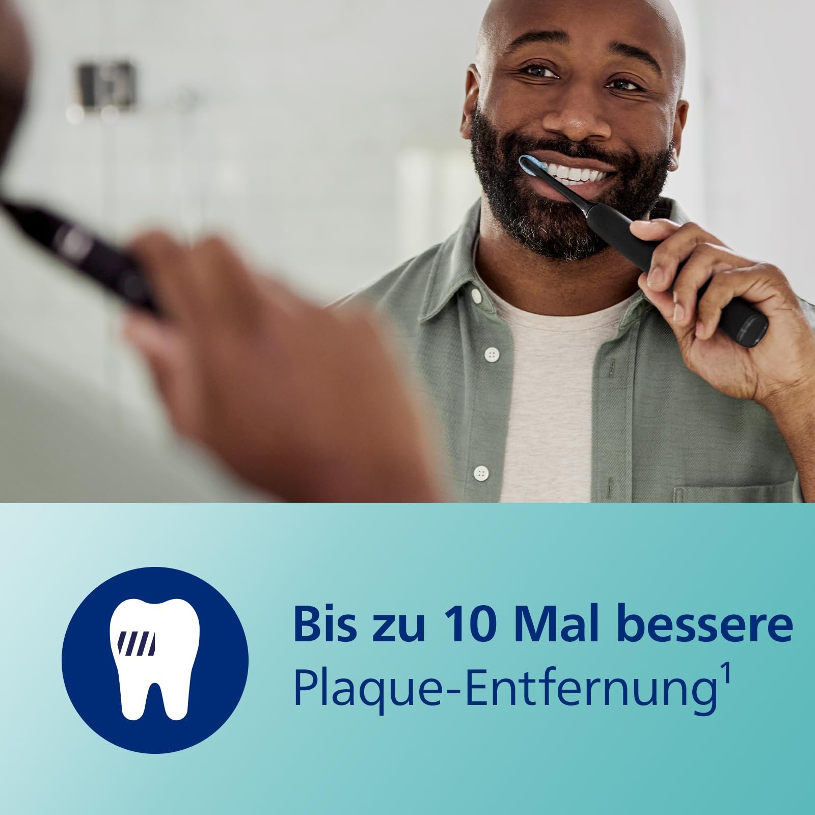 Зубная электрощетка Philips Sonicare DiamondClean 9000 HX9911/09, 4 программы чистки, 3 уровня интенсивности, стакан для зарядки и дорожный футляр USB, черная, фото №4