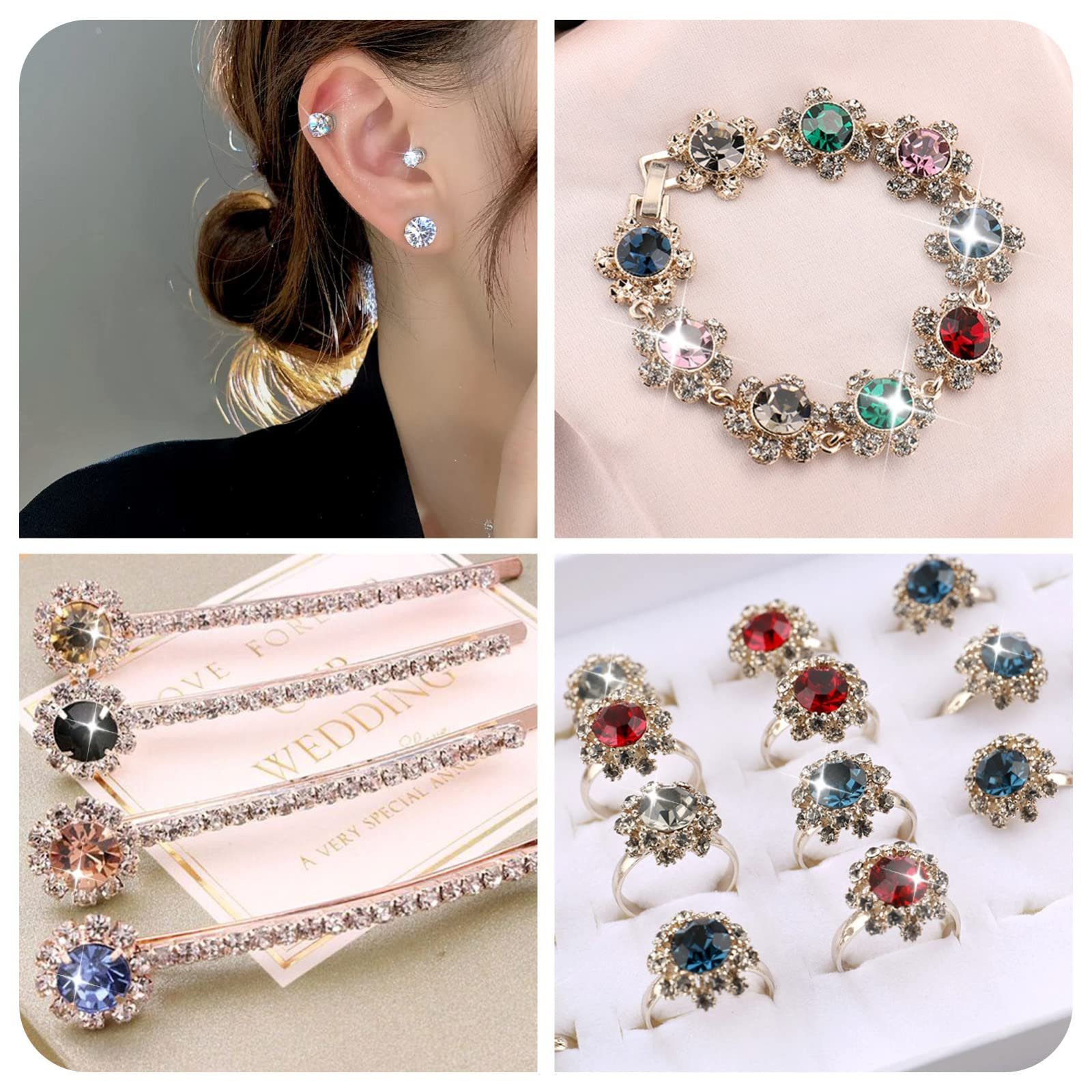 Стразы Кубический цирконий 4 мм, граненые, форма бриллианта, класс A, кристальный цвет, 50 шт, случайные, фото №5 Стразы Кубический цирконий 4 мм, граненые, форма бриллианта, класс A, кристальный цвет, 50 шт, случайные, фото №5