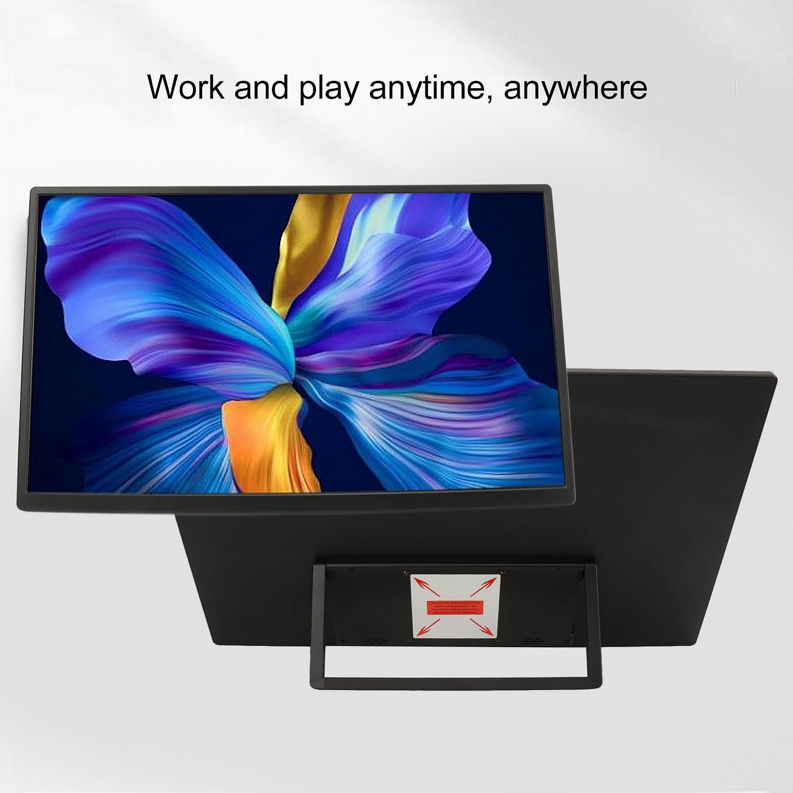 Портативний Монітор Plyisty 18.5 дюйма 1080P HD HDMI вбудовані стерео динаміки, фото №5