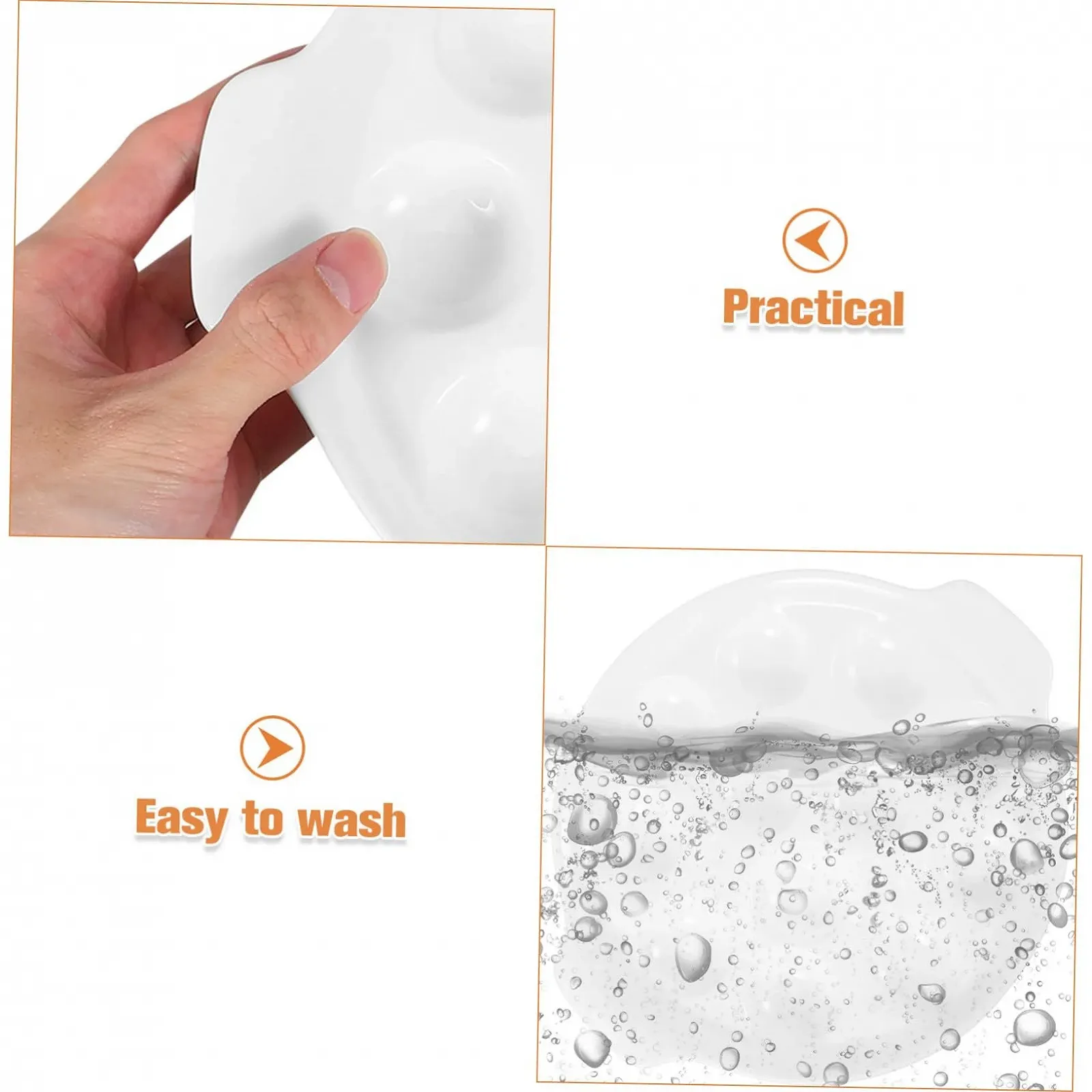 Форма для запекания улиток INOOMP Керамическая 12 отверстий С ручкой Белая, фото №3