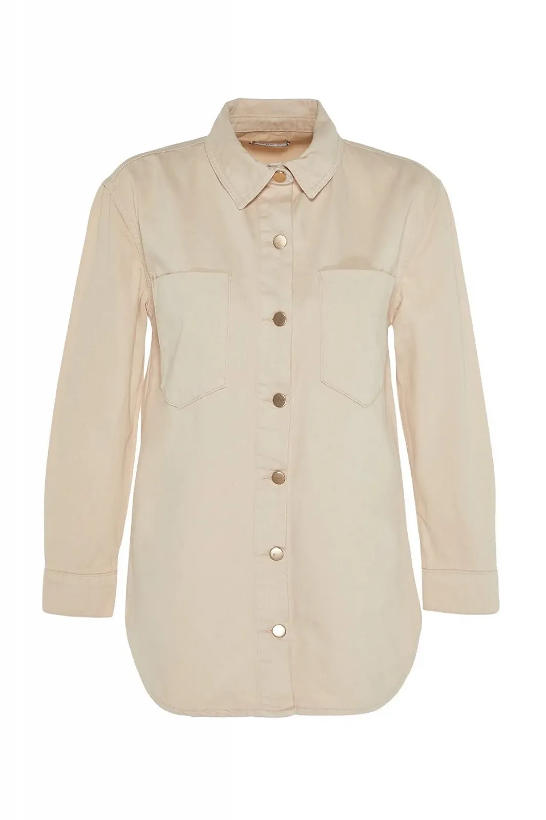 Куртка TRENDYOL Облегающий Стандартный Однотонный, фото №6