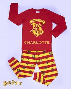Піжама Гаррі Поттер З Іменем Дитини Комплект: Лонгслів та Штани Бавовна synthetic.ua - Фото 1