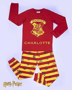 Піжама Гаррі Поттер З Іменем Дитини Комплект: Лонгслів та Штани Бавовна synthetic.ua - Фото 1