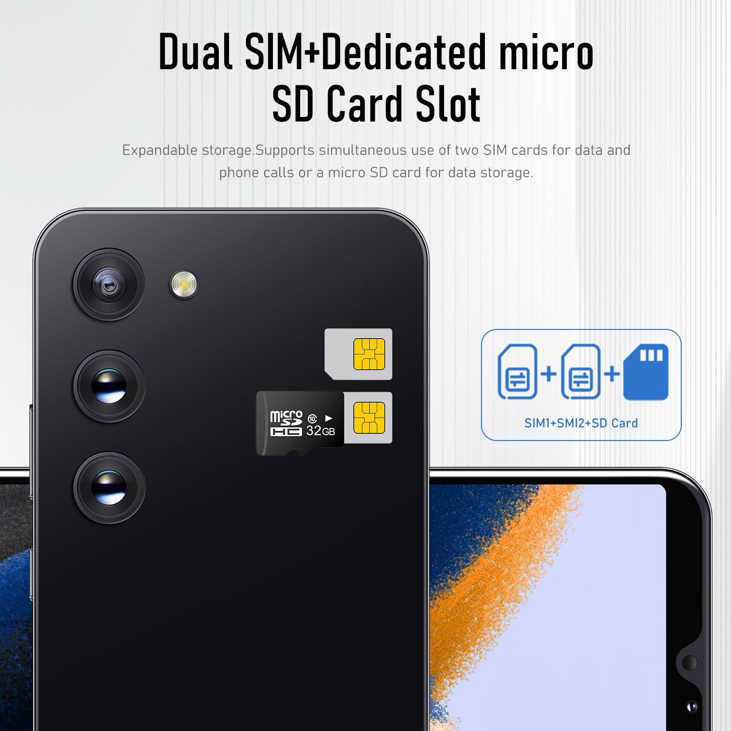 Смартфон M23+ 5.0" Android 9.0 16GB ROM Blue, фото №7