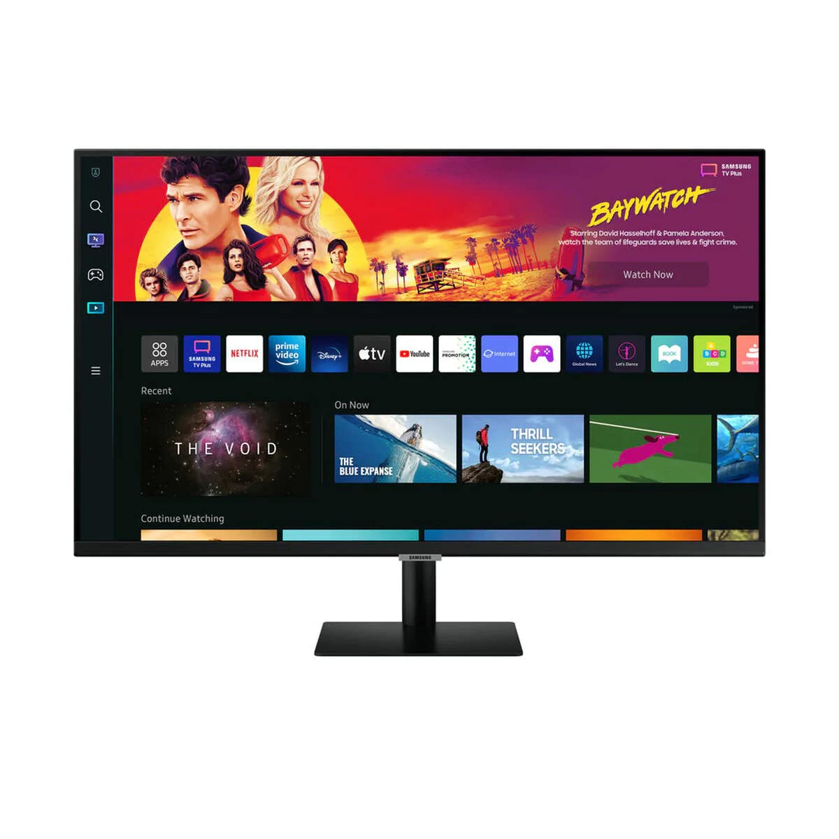 Монітор Samsung Smart M7 S32BM700UU 32 дюйми VA, з колонками, 4K UHD, 60Hz, 3-сторонній безрамковий дизайн, смарт ТВ з пультом дистанційного керування, фото №1