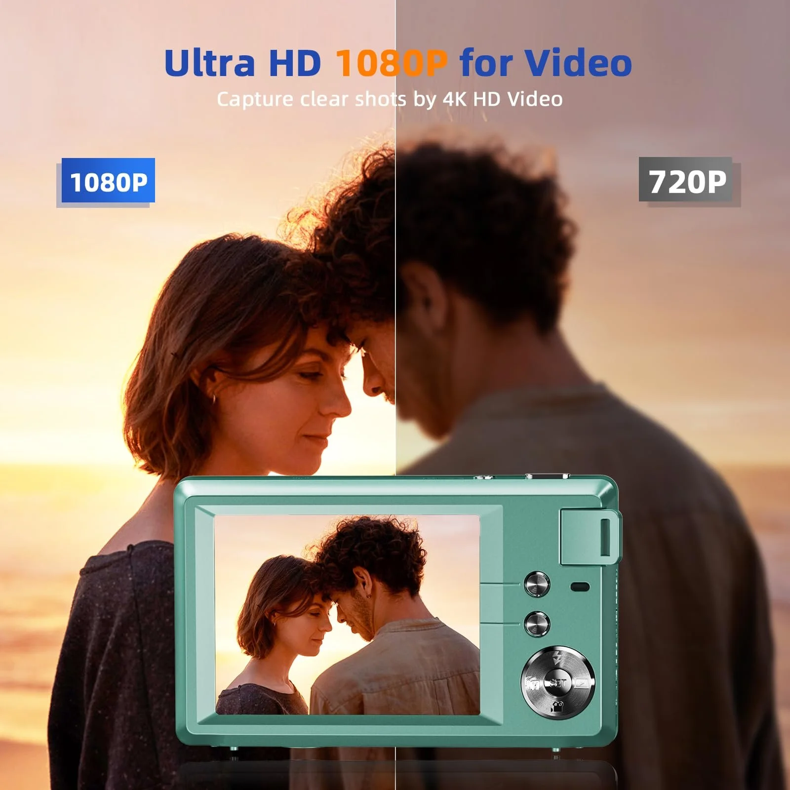 Цифрова камера CCN 48MP 1080P FHD 3,0-дюймовий екран 16X Digital Zoom Зелена, фото №4