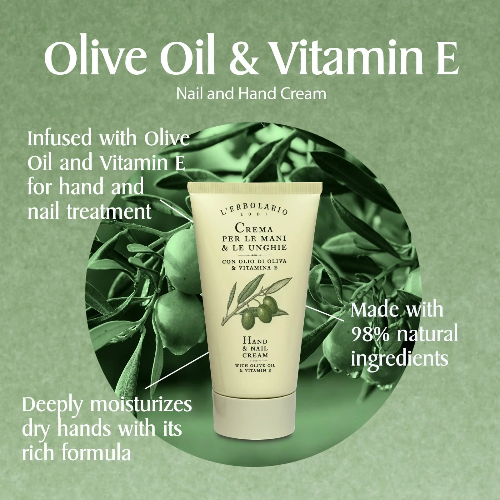 Крем для рук та нігтів L'Erbolario 75 мл, фото №2