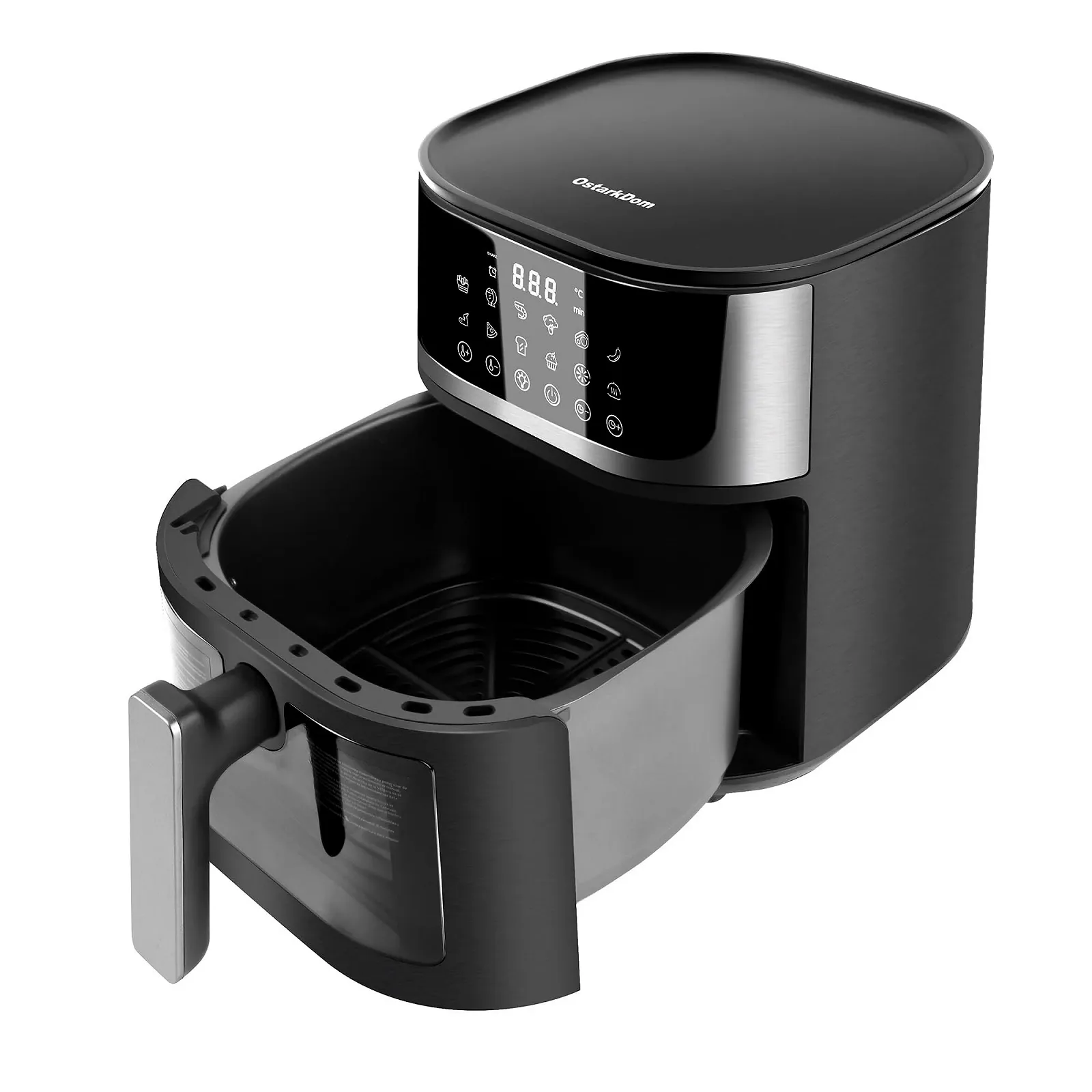 Мультипіч 5.5 л 1500 Вт сенсорна 10 режимів 40-200°C BPA / PFOA Free Чорний - Сріблястий, фото №2 Мультипіч 5.5 л 1500 Вт сенсорна 10 режимів 40-200°C BPA / PFOA Free Чорний - Сріблястий, фото №2