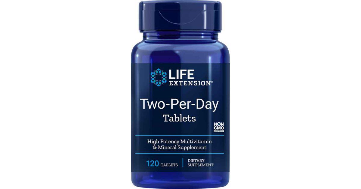 Мультивитамины дважды в день Life Extension Two-Per-Day 120 Tablets, фото №1