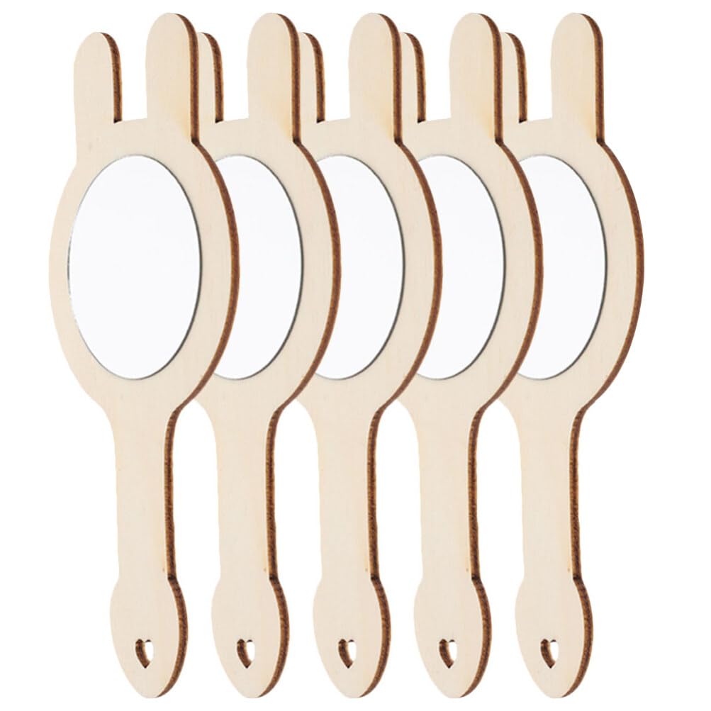 Игрушка Зеркало Beaupretty 5 x Декорированные аксессуары Мини-зеркало С деревянными ручками Сделай сам Ручной инструмент Форма зеркала Деревянный Детский макияжный набор Для раскрашивания, фото №1 Игрушка Зеркало Beaupretty 5 x Декорированные аксессуары Мини-зеркало С деревянными ручками Сделай сам Ручной инструмент Форма зеркала Деревянный Детский макияжный набор Для раскрашивания, фото №1