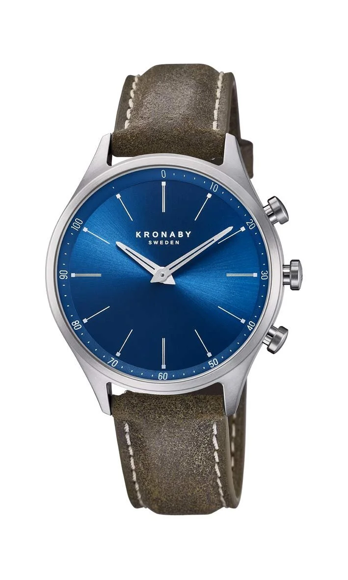 Гибридные часы Kronaby S3759/1, синий, браслет, фото №1 Гибридные часы Kronaby S3759/1, синий, браслет, фото №1