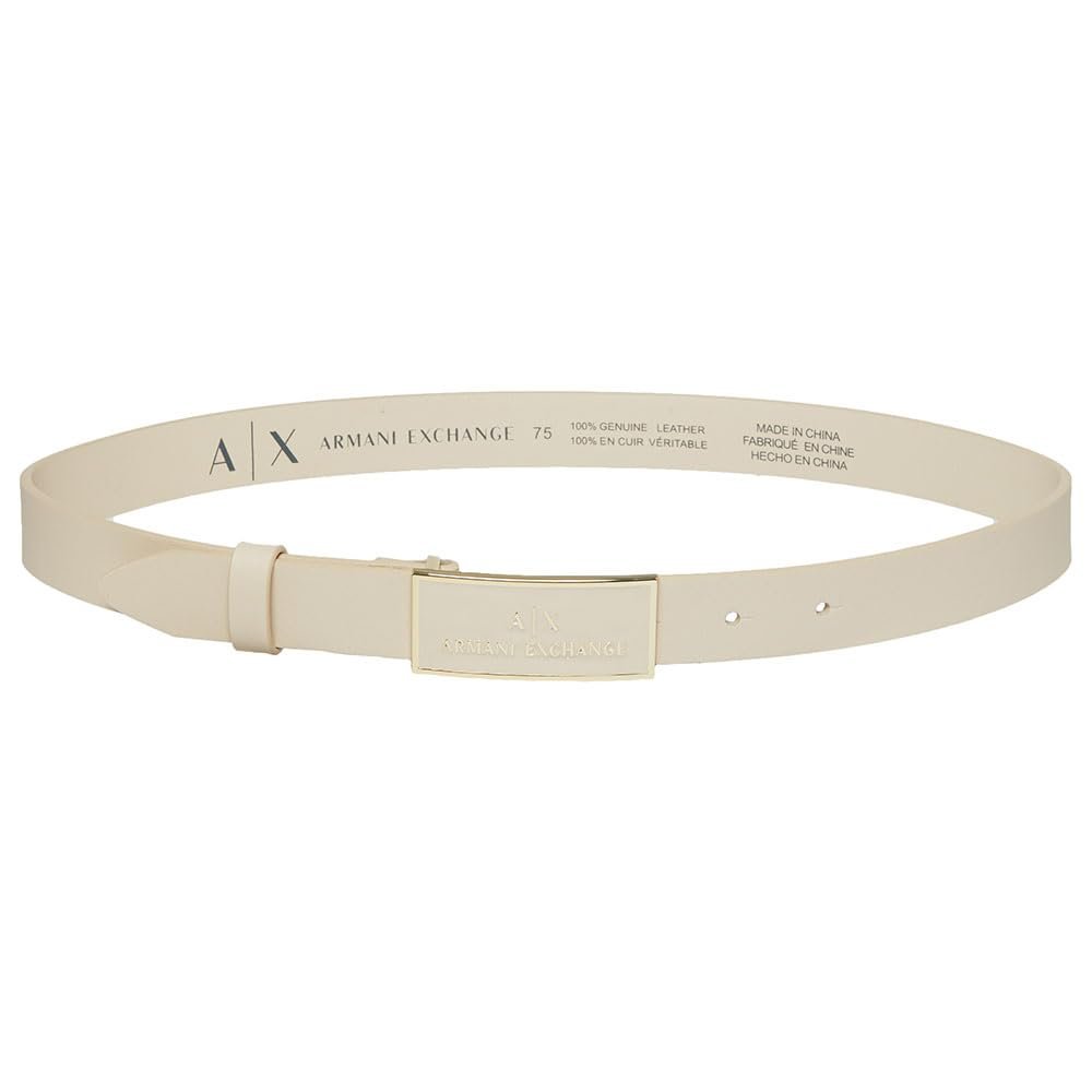 Ремінь Armani Exchange Жіночий Шкіряний Золотий Логотип, фото №1