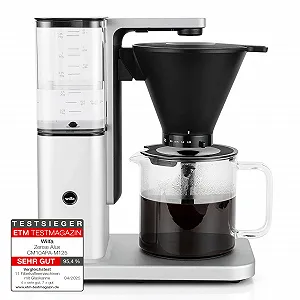 Капельная кофеварка Wilfa Zense Alux 1.25 л съемный резервуар для воды функция поддержания тепла Drip Stop и автоматическое выключение регулируемый поток алюминиевый корпус Polished Stainless Steel - Фото 1