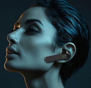 Беспроводной наушник с зарядным боксом и клипсой synthetic.ua - Фото 1