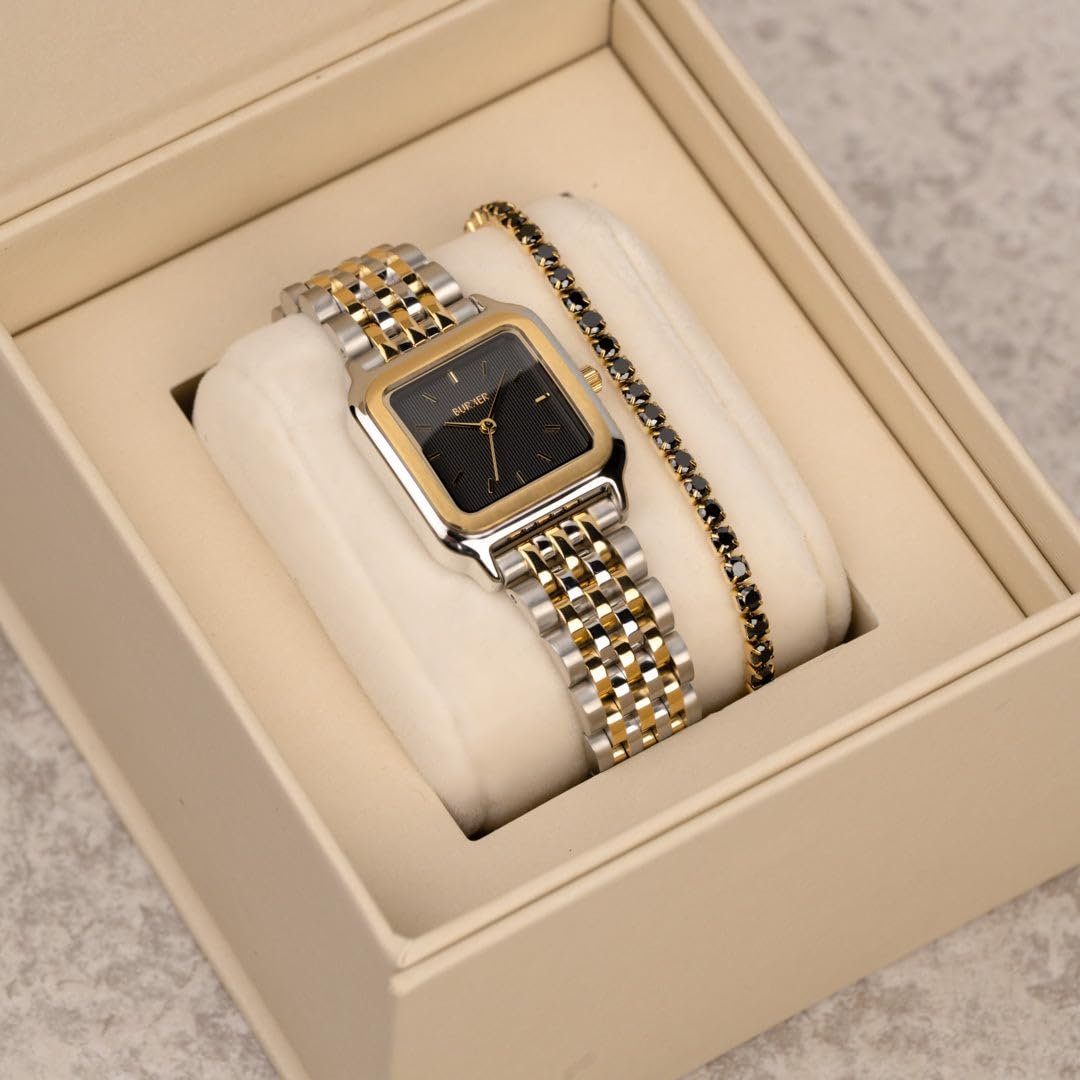 Женские часы BURKER Macy Квадратные женские часы Браслет-звеньевой Нержавеющая сталь Аналоговый Кварц 3 ATM Водонепроницаемый 26 мм Черный Золотой Серебряный, фото №6 Женские часы BURKER Macy Квадратные женские часы Браслет-звеньевой Нержавеющая сталь Аналоговый Кварц 3 ATM Водонепроницаемый 26 мм Черный Золотой Серебряный, фото №6