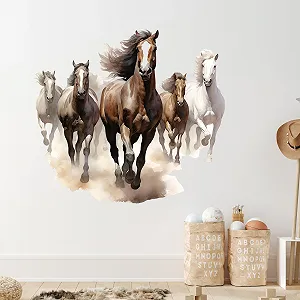 Наклейка на стіну GRAZDesign Horse Для дитячої та вітальні 63 x 57 см - Фото 1