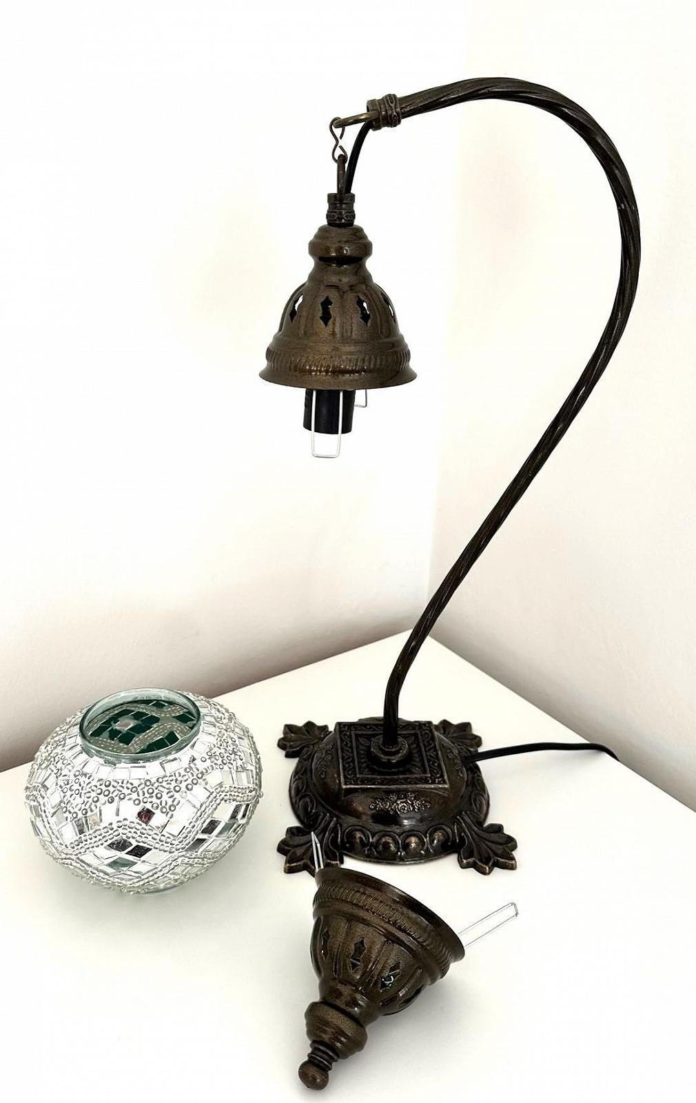 Настільна лампа Samarkand Lights Mosaic Floor Lamp M Oriental Silver, фото №4