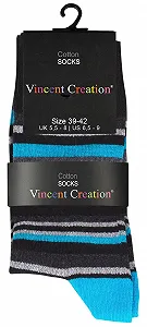 Носки Vincent Creation Женские в полоску Разноцветные Хлопок, 8 пар synthetic.ua - Фото 1