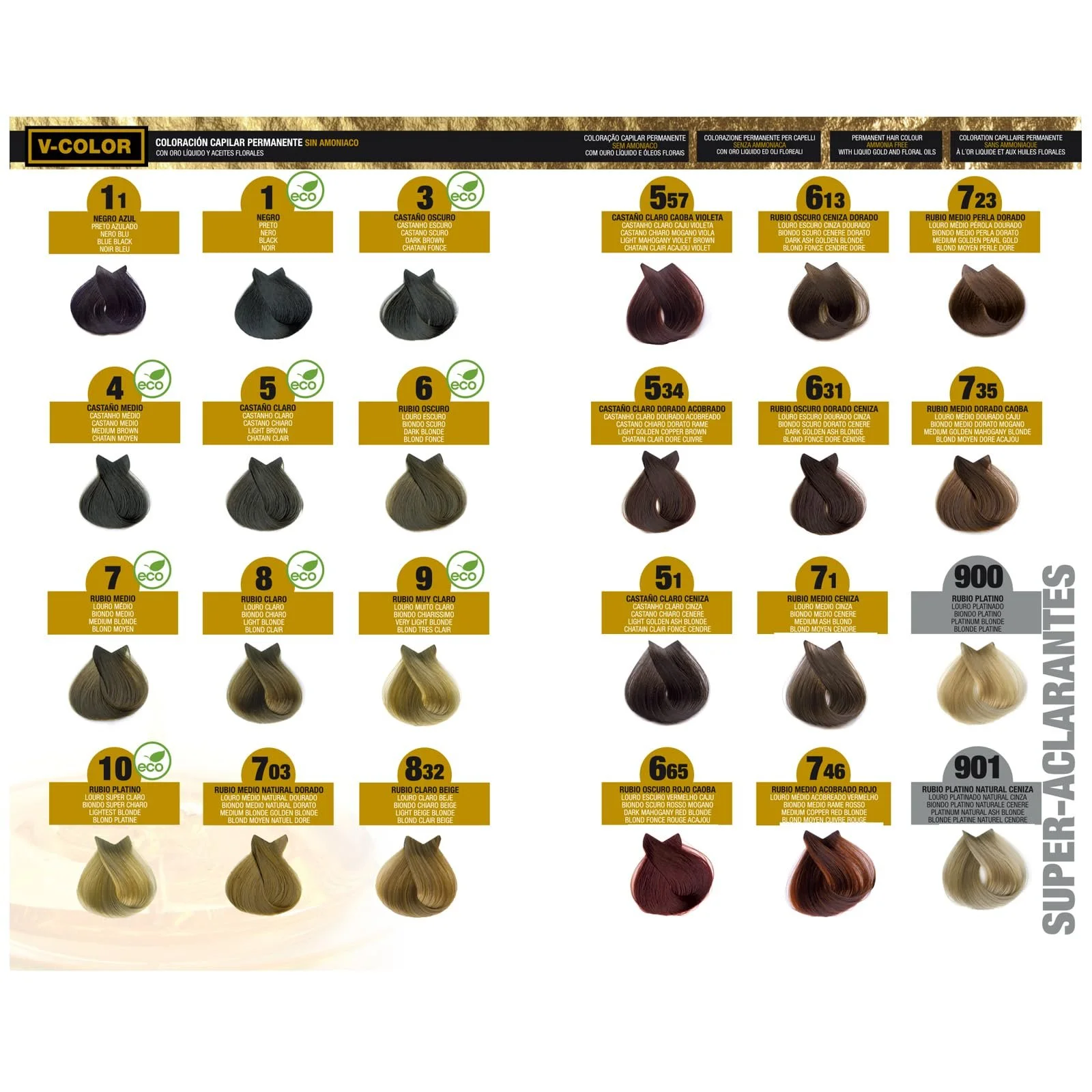 Фарба для волосся Th Pharma ECO V-Color Kit Permanent, №4 Середньо-коричневий, фото №4 Фарба для волосся Th Pharma ECO V-Color Kit Permanent, №4 Середньо-коричневий, фото №4