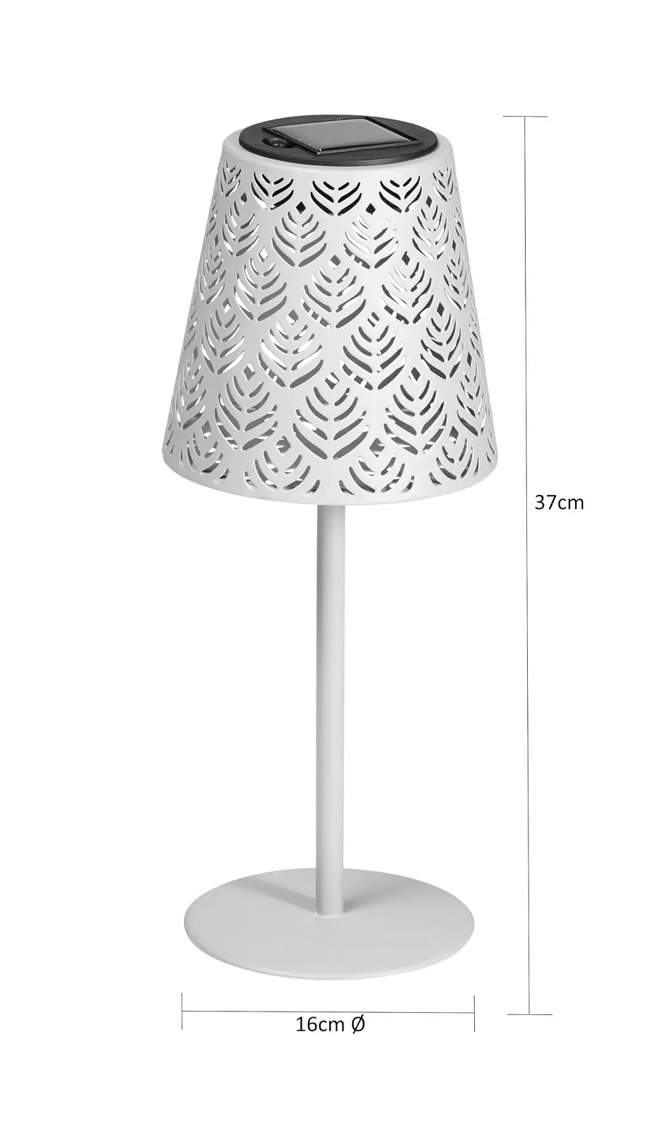 Настільна лампа Northpoint LED Solar Metal Oriental з датчиком сутінків Чорна, фото №3