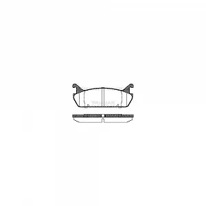 Комплект тормозных колодок дискового тормоза TRISCAN 8110 50020 для DAIHATSU MAZDA SUZUKI - Фото 1