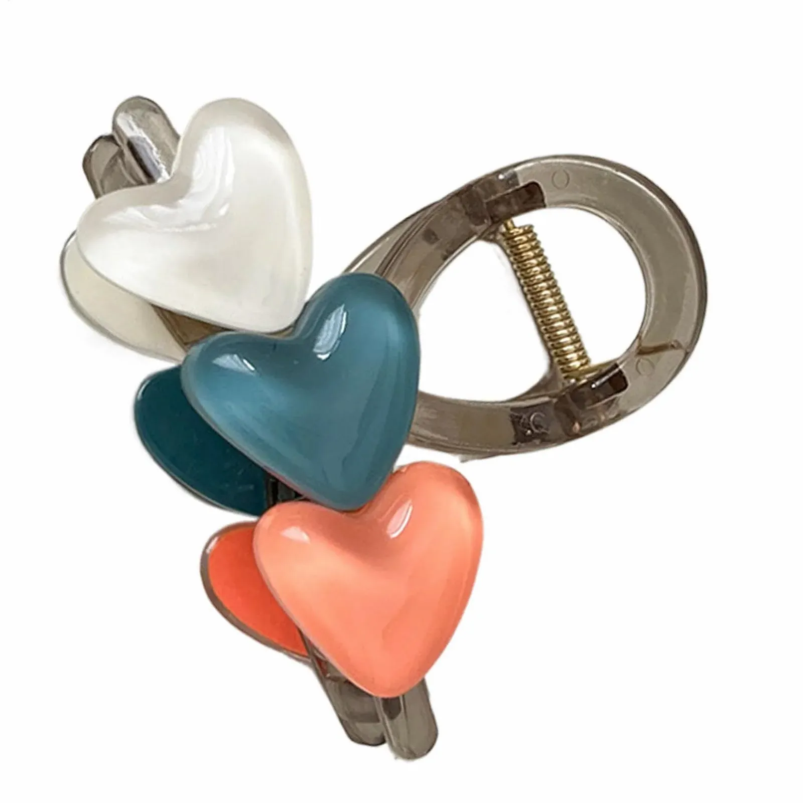 Заколка-краб Euyehn Сердце Аксессуары для укладки волос Нескользящая для женщин, девушек, кудрявых, волнистых, прямых волос, фото №1 Заколка-краб Euyehn Сердце Аксессуары для укладки волос Нескользящая для женщин, девушек, кудрявых, волнистых, прямых волос, фото №1