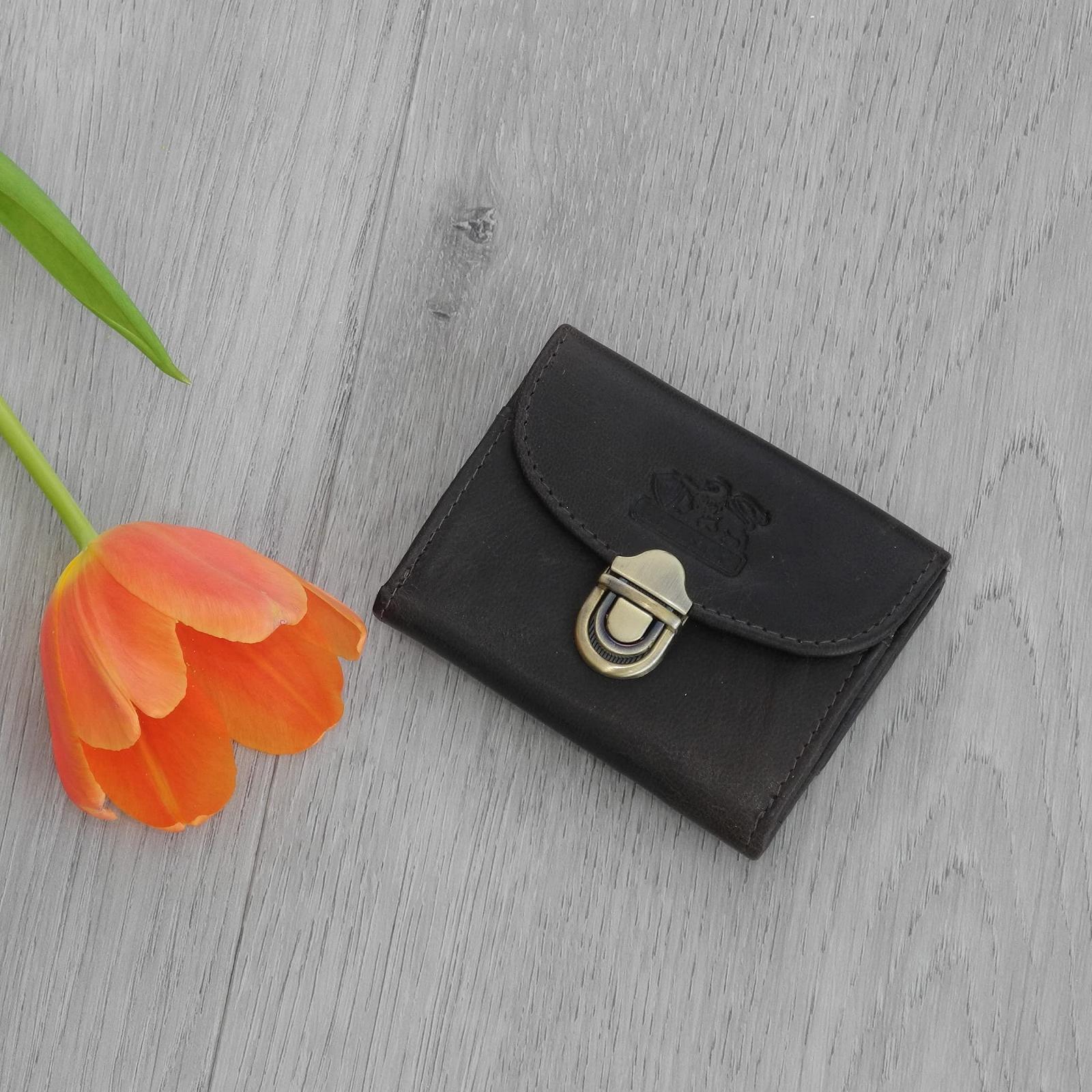 Кошелек женский Маленький кожаный мини-кошелек Branco Olive Green, фото №7