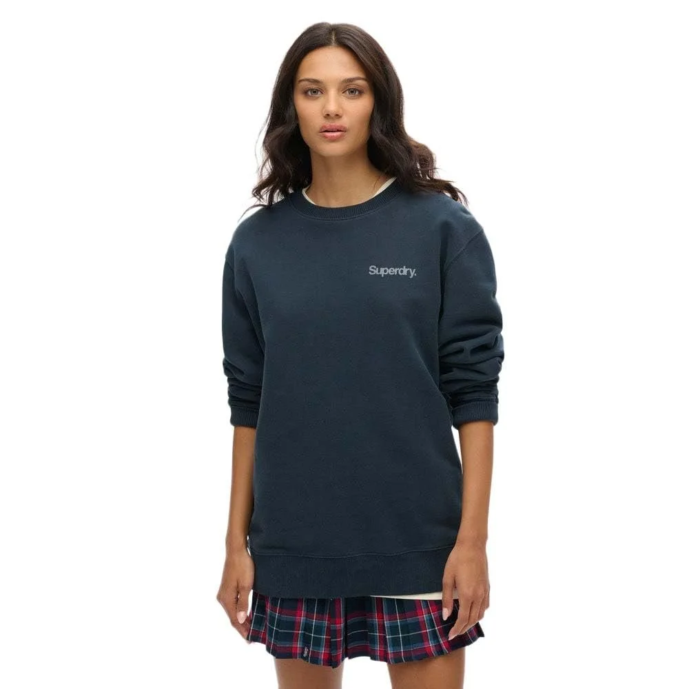 Жіночий Світшот Superdry Oversized Core Logo City з круглим вирізом, фото №1