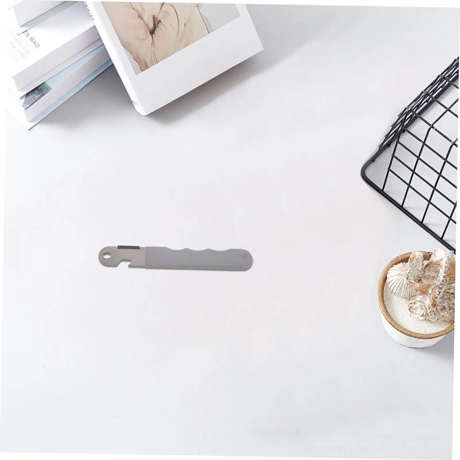 Набір для заточування ножів та ножиць Багатофункціональний Портативний Нержавіюча сталь Сірий, фото №7