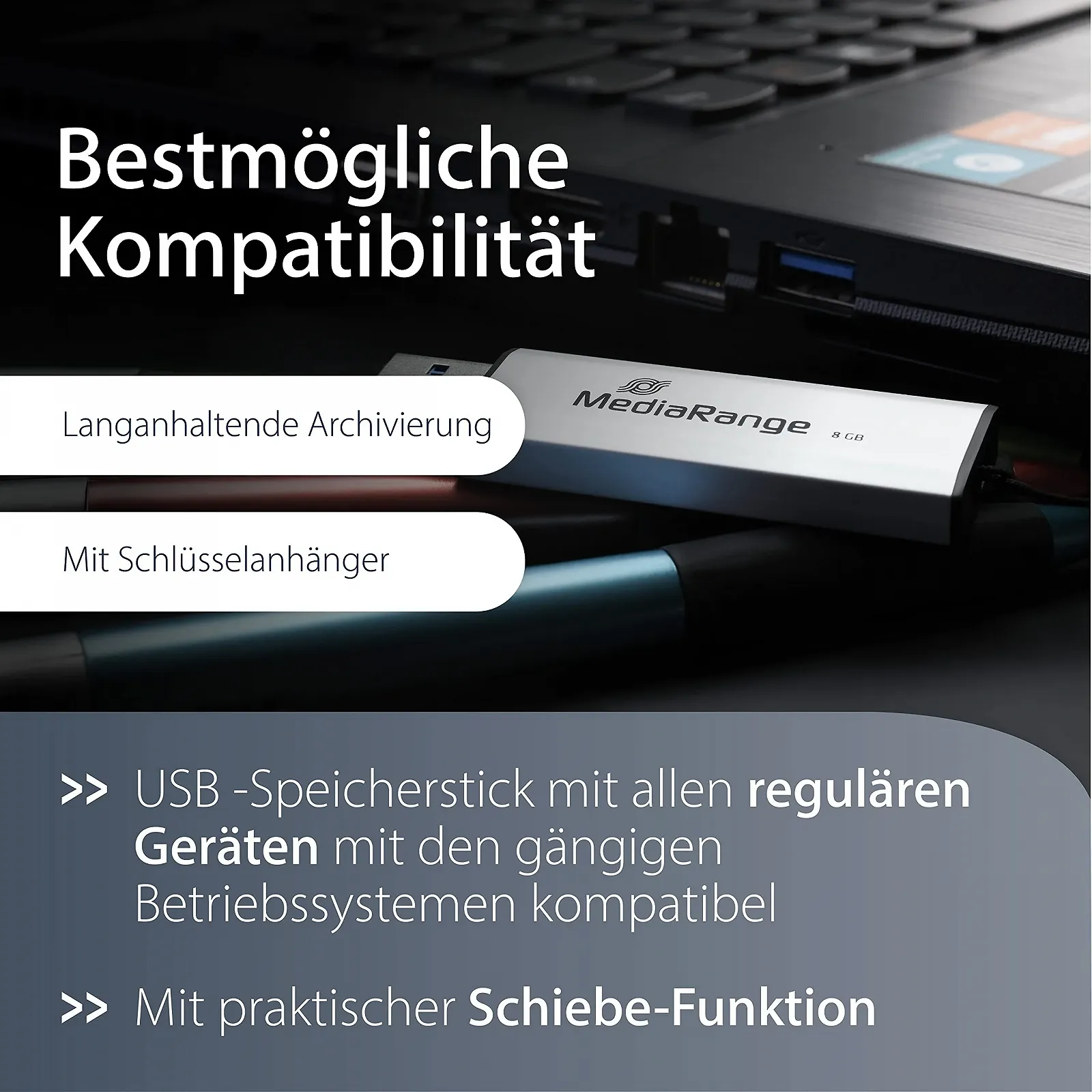 USB-флеш-накопичувач MediaRange 16GB USB 3.0, фото №4